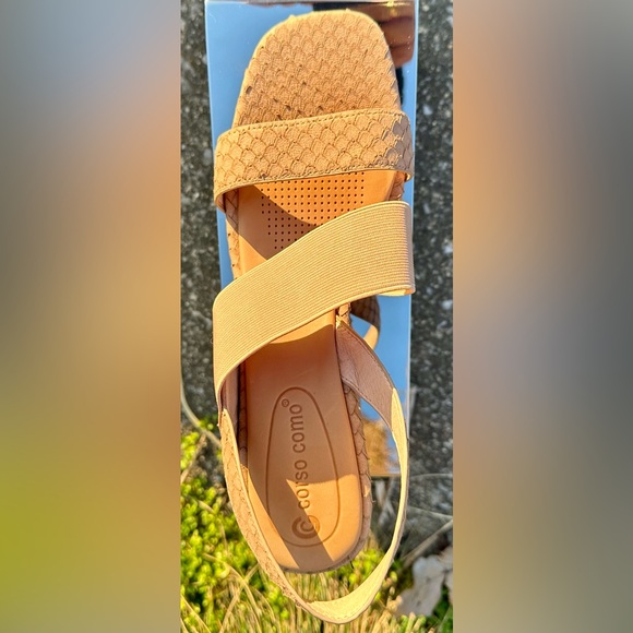 Corso Como!😎”Hally 2” Snakeskin design/Sandals/Heels/Leather/Size-8.5 - Picture 8 of 14